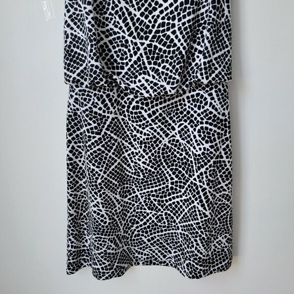 SUSANA MONACO X Revolve Mosaic Print Holly Dress in Black Size Medium - Picture 8 of 9